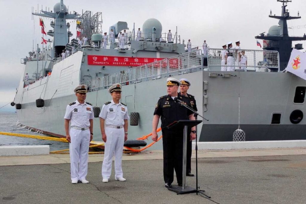 Russia and China Conduct Joint Naval Drills in the Sea of Japan