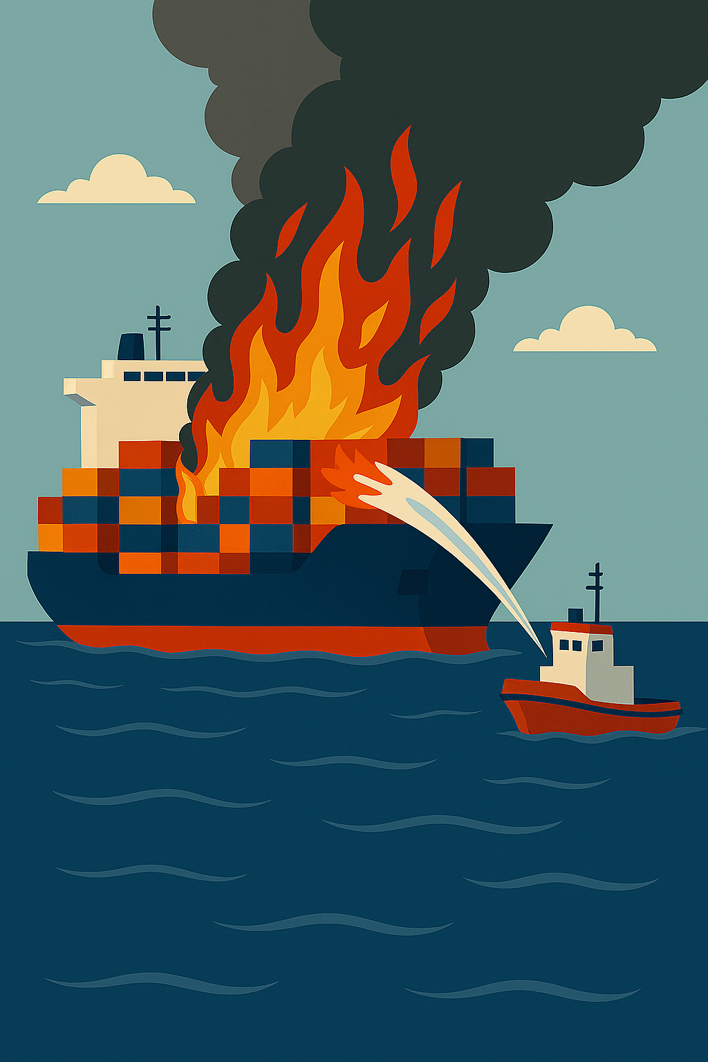 Fire Breaks Out on Maersk Ultra-Large Containership Near Liberia